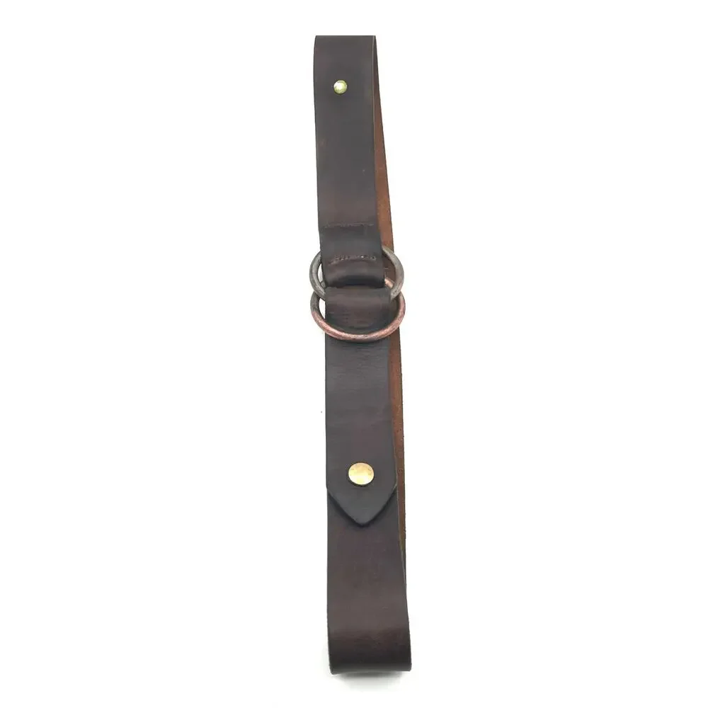 Vintage Rikes Genuine Weathered Leather‎ Belt Unique Mens Size 36